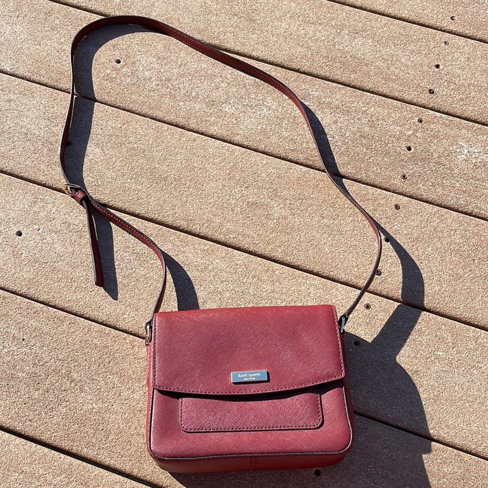 Kate spade burgundy crossbody bag